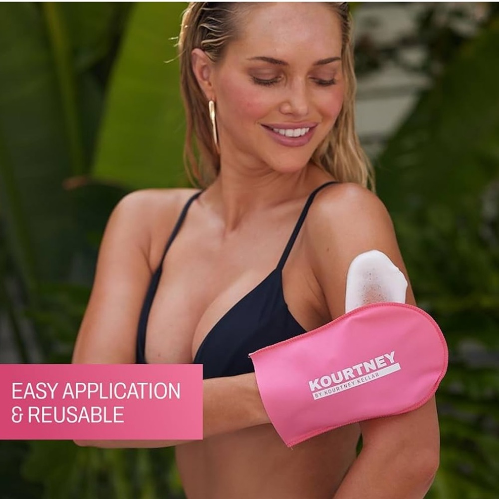 Kourtney Kellar Pink Self Tanning  Mitt